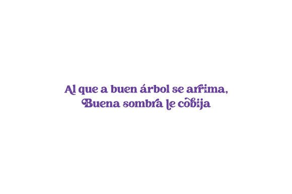 Al Que a Buen árbol Se Arrima, Buena Sombra Le Cobija - Spanish Quote