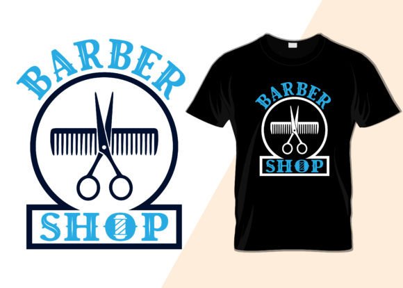 Barber Shop Embroidery Design