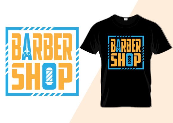Barber Shop Typography T-shirt Design Review