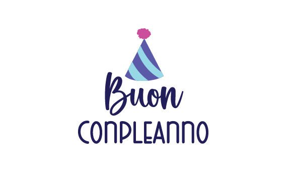 Buon Conpleanno - A Warm Italian Birthday Embroidery Design