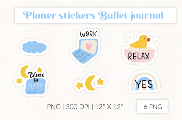 Daily Routine Stickers. Planner Stickers