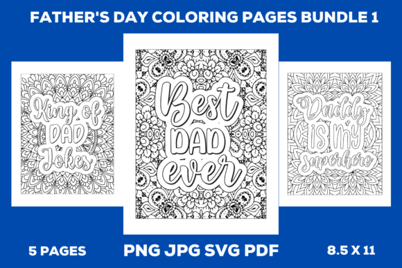 Father's Day Coloring Pages Bundle 1: A Designer’s Practical Take