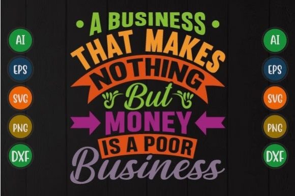 Money is a Poor Business Inspire Quote