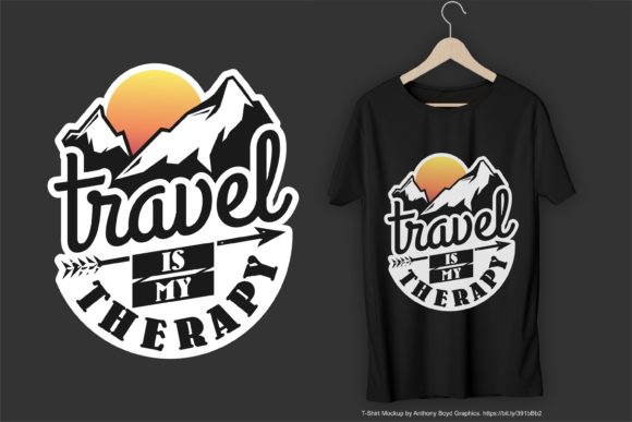 Travel is My... T-Shirt Design SVG PNG
